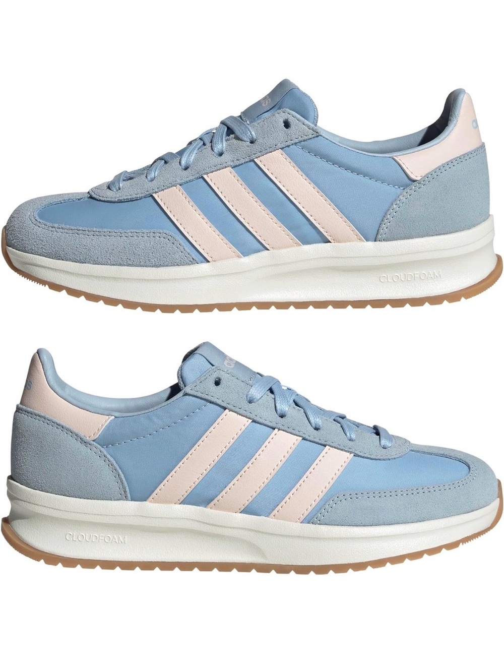 adidas Women's Light Blue & Pale Pink Retro Runner
